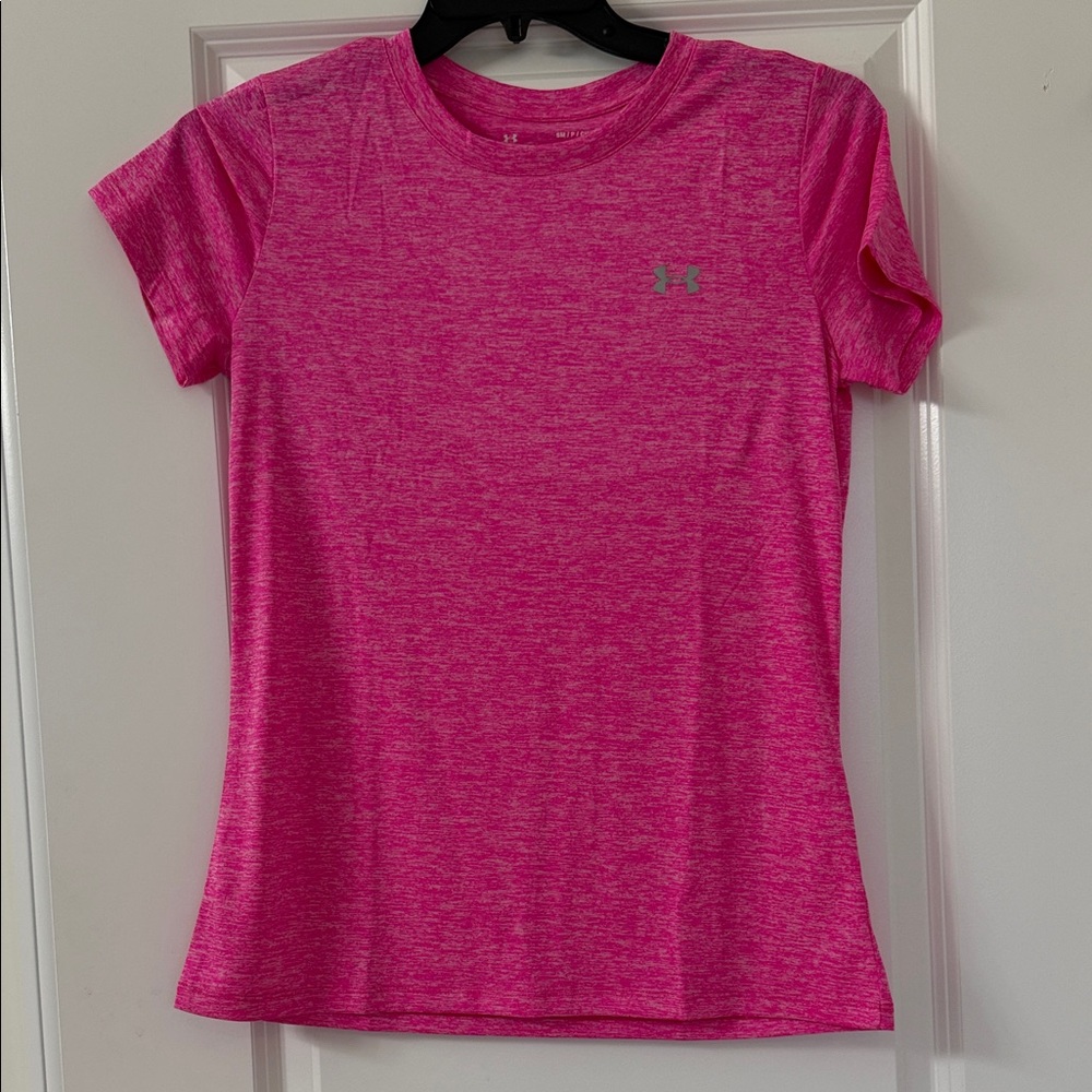 Under Armour Women's Bright Pink Short Sleeve Tee